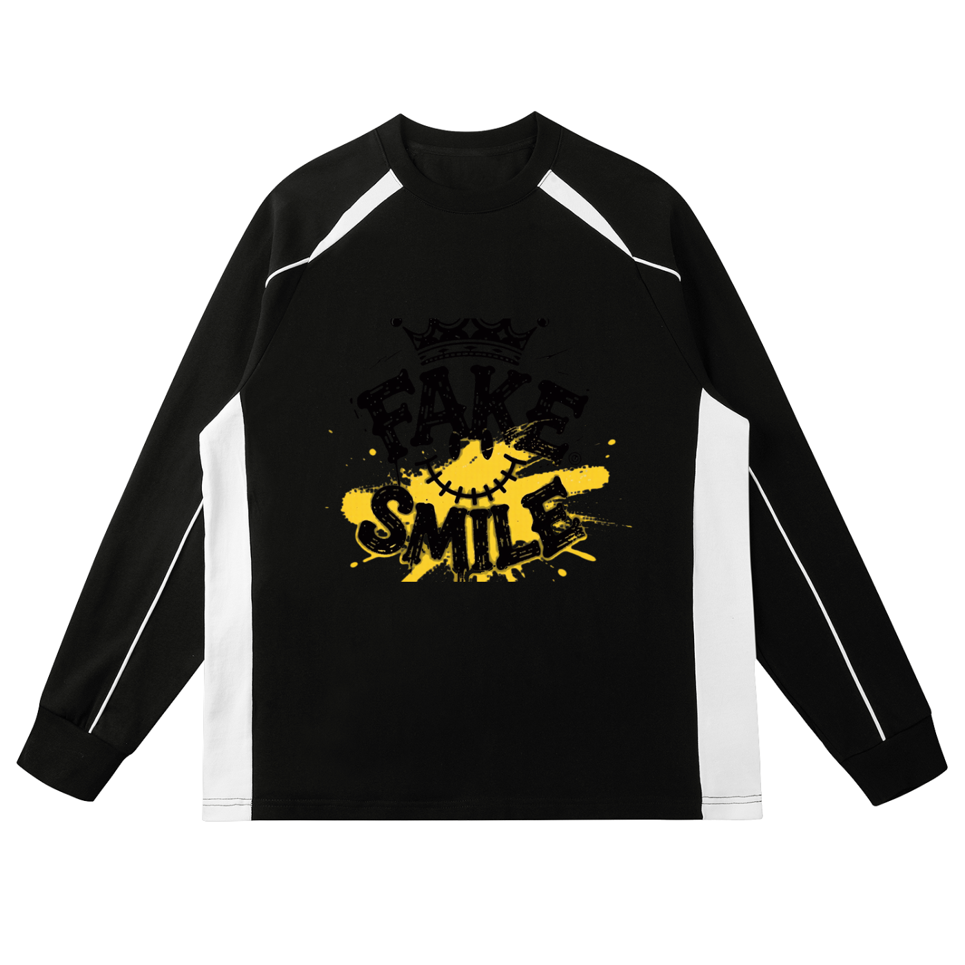 Contrast Panel Raglan Sweatshirt